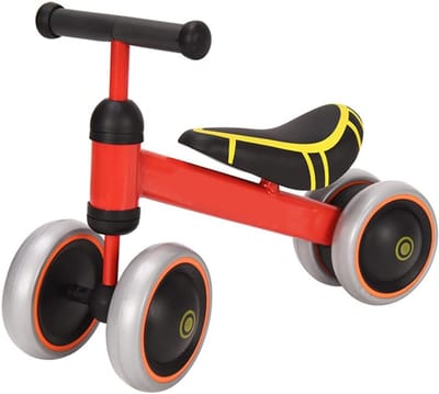 Loopfiets voor kinderen - Babyfiets zonder pedalen - Evenwicht ontwikkelen - Veilig ontwerp 135° stuur - 10-36 maanden - Zilver