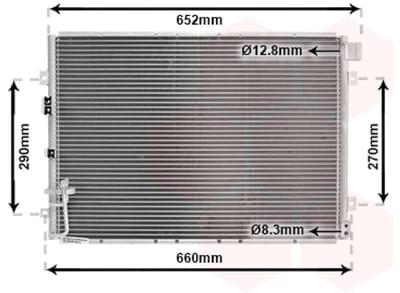 Van Wezel - LUCHTCONDENSATOR VOOR KIA SORENTO BL 2002-2006 976063E000