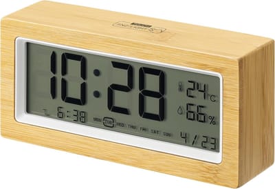 Digitale Wekker met LCD Scherm: Datum, Temperatuur, Luchtvochtigheid en Snooze