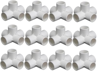 PVC Verbinding - Hoekconnector Elleboog - Doe-het-zelf projecten - Vochtbestendig Materiaal - 1 Inch - Wit
