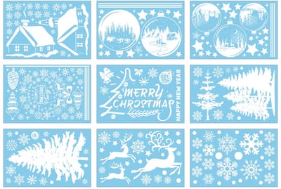 Statische raamstickers - Kerstdecoratie