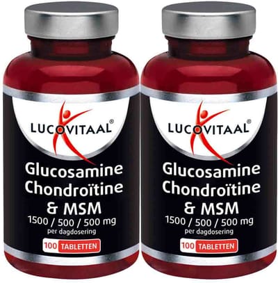 Lucovitaal Glucosamine Chondroïtine & MSM - 2 x 100 tabletten - Voordeelverpakking