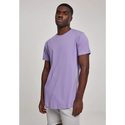 Urban Classics - Shaped Long Heren Tshirt - S - Paars