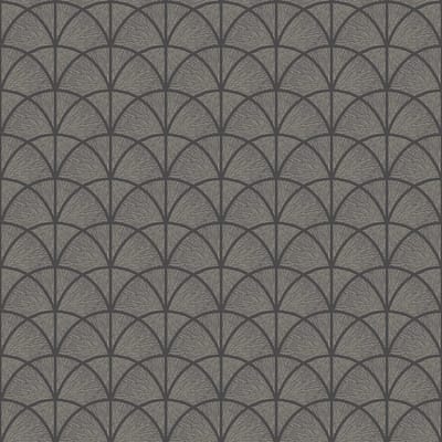 Boråstapeter Vliesbehang 7770 - Adorn - Art Deco Zwart - 53cm x 10.05m