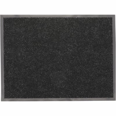 Luance Deurmat - zwart - 80 x 60 cm - voor binnen - PVC / polyester - droogloopmat