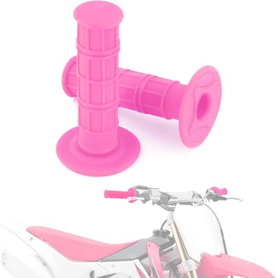 Motorfiets Stuur Grips - Universele Handvatten - Veilig Rijden - Anti-slip Rubber - 22 mm - Roze