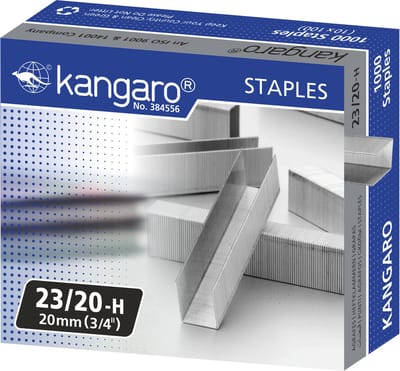 Kangaro nietjes 23/20 - 20mm - max 170 vel - 1000 stuks