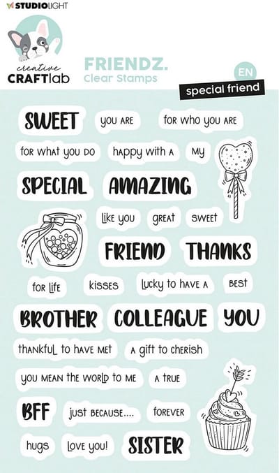 Studio Light Friendz Clear Stamp Special Friend ENG