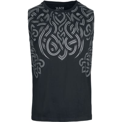 Black Premium by EMP Tanktop - Top met noordse ornamenten - S tot L - voor Mannen - zwart