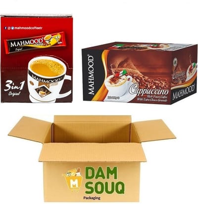 Instant Koffie Mixpakket Mahmood Cappuccino en 3 in 1 (in zakjes) (2 stuks)