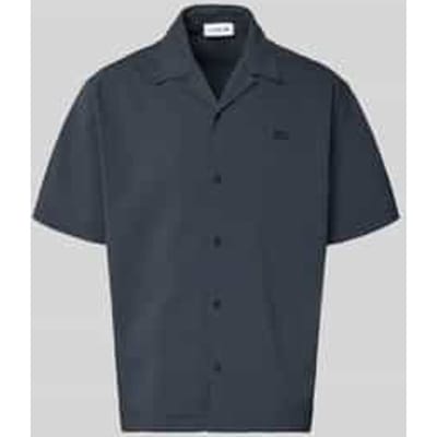 Lacoste - Overhemd Blauw Lacoste 1hc1 Men's S/s Woven Shirt Korte Mouw Overhemd Blauw Ch2355-61