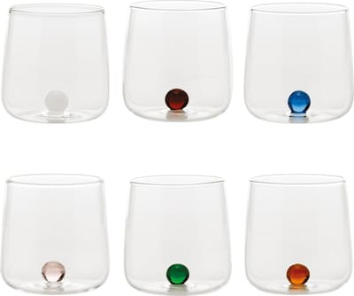 Zafferano Bilia Water glazen - Mixed - 6 Stuks