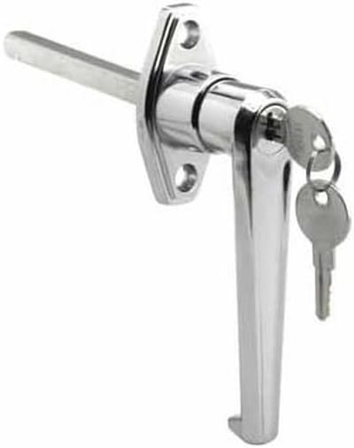 Deurklinkslot - Hendelset - Garagedeur Sluiten - Gegoten Zink - 5/16 Inch - Chroom