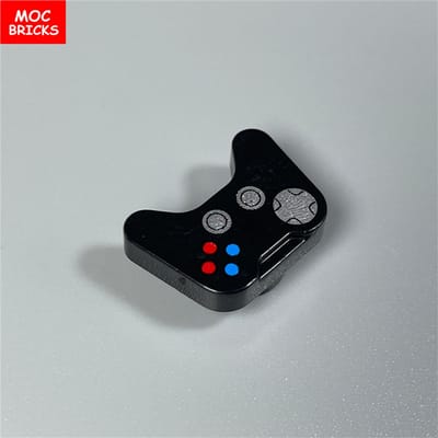 MOC Briques Mini Manette de Jeu environ 1 cm Ustensile Contrôleur Vidéo Blocs de Construction 6275176 53118pb01 Maison Spatiale Ornement Jouets pour Enfants 10pcs black