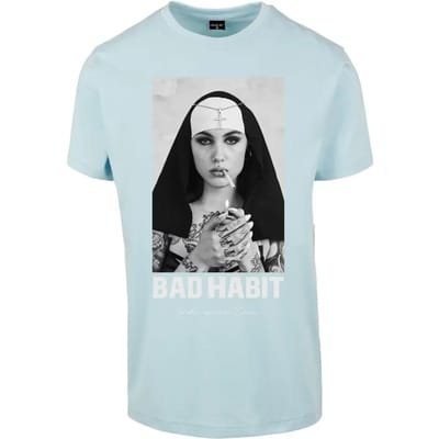 Mister Tee - Bad Habit Heren T-shirt - XS - Blauw