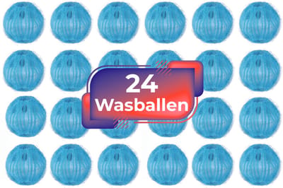 Maxenza Wasballen voor wasmachine - 24 stuks - Anti-pluis - Wasbollen - Anti haar - Ook geschikt voor dierenharen