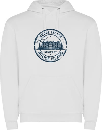 Witte Wanna have hoodie voor de echter Amerika / Verenigde Staten liefhebber Poststempel van de staat Rhode Island Print Full Color Color merk Roly maat S