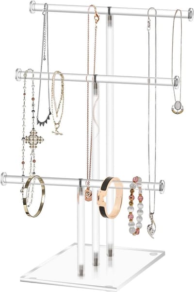Gelaagde Sieradenorganizer voor Kettingen en Armbanden met 3 Niveaus