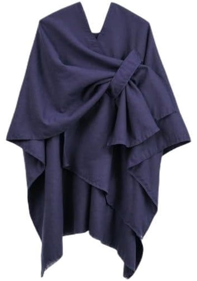 Dailygoods- Poncho Flexibel Spleetontwerp - Gebreide Poncho's - Sjaal Dames - Omslagdoek Dames - Super Zachte Pashmina - Bredere Cape Fit
