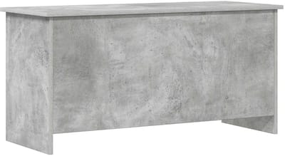vidaXL - Opbergkist - met - opslag - Betongrijs - 100 - x - 40 - x - 50 - cm - Bewerkt - hout