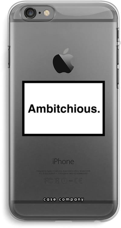 Case Company® - Hoesje geschikt voor iPhone 6 PLUS / 6S PLUS hoesje - Ambitchious - Soft Cover Telefoonhoesje - Bescherming aan alle Kanten en Schermrand