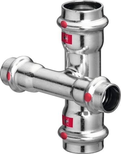 Viega Prestabo kruisstuk 90 gr. 1148 22x15x22x15 mm verzinkt