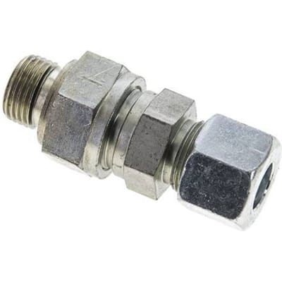 14S (M22x1.5) & G1/2'' Regeling-In Elektrolytisch verzinkt Stalen Terugslagklep Snijring Buitendraad 1-400 bar ISO 8434-1