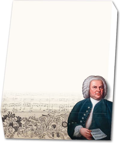 Bekking & Blitz - Memoblok - Memo blocnote - Notitieblok - Kunst – Muziek – Klassieke muziek – Componist - Die Kantate – Johan Sebastiaan Bach - Bach Archiv Leipzig