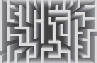 Fotobehang Abstract Pattern Modern | XXL - 206cm x 275cm | 130g/m2 Vlies