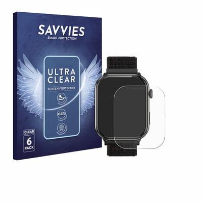 Savvies - Screenprotector voor Blackview R60 1.96" - Folie Beschermfolie transparant 6 Stuks