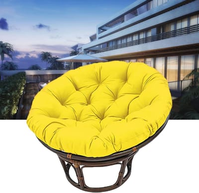 Hangmat Stoelkussen - Papasan Kussen Rond - Ontspannen Zitten - Dik Parelkatoen - Ø150cm - Paars