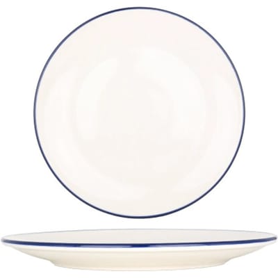Bonna Dinerbord - Linea Blue - Porselein - 30 cm - set van 6