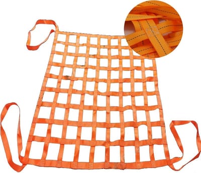Hijsen Net Riemen - Hefnet Lading - Goederen Verplaatsen - Scheurvast Polyester - 3 x 3M - OneColor