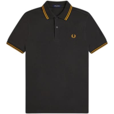 Fred Perry Twin tipped polo - anchor grey golden