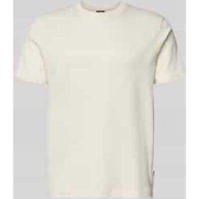 T-shirt met logostitching model 'Priamo'