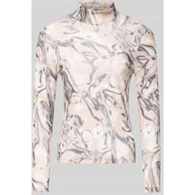 Slim Fit shirt met lange mouwen in semitransparant design
