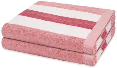 Ross Sonstiges 2 X douchehanddoek in set 2 pack Doubleface Stripes