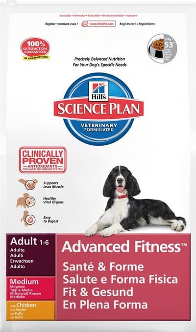 Hill's Science Plan Canine Adult Advanced Fitness Kip 12 kg