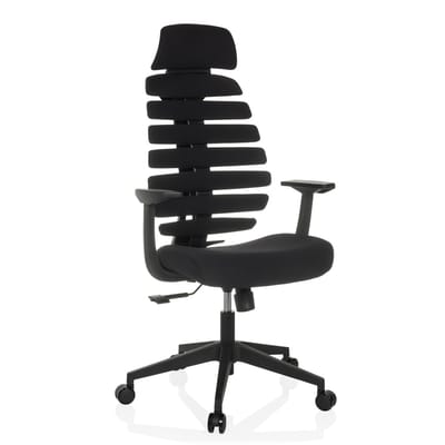 Bureaustoel / draaistoel ERGO LINE ECO stof zwart hjh OFFICE