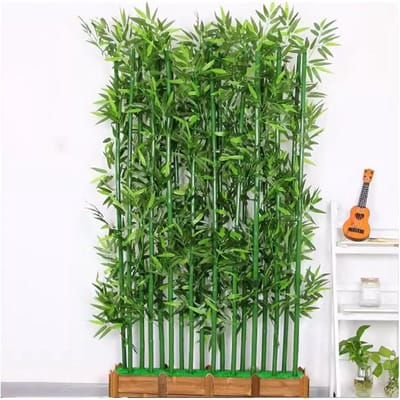 Kunstmatige Bamboeboom - Decoratieve Plant - Ruimte Verdelen - Realistisch Uiterlijk - 150 cm Hoog - Groen
