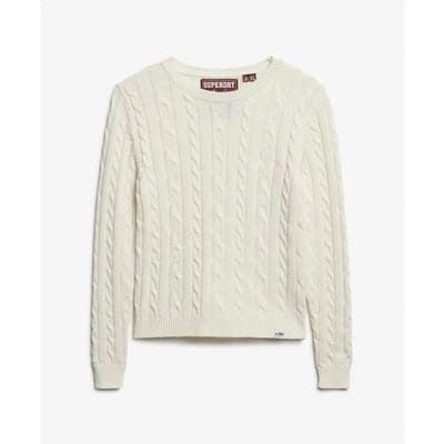 Superdry - Essentials Slanke Kabeltrui - Dames - Sweaters
