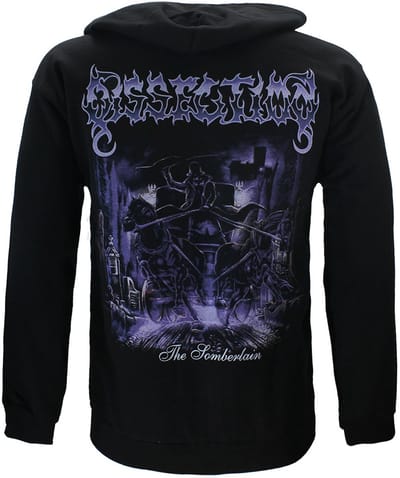 Dissection Somberlain Album Zipper Hoodie Vest - Officiële Merchandise - M