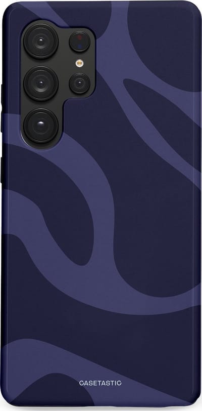 Casetastic Hoesje Geschikt voor Samsung S25 Ultra - Stijlvolle Beschermende Duo-layer Case - Diepzee Marine Golven