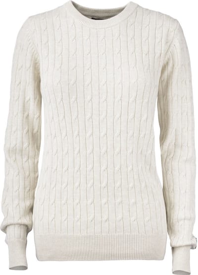 Cutter & Buck Blakely Knitted Sweater Dames 355403 - Zand Mélange - L