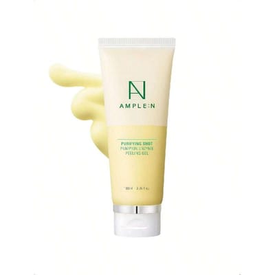 Uitgebreid:N Purifying Shot Pompoen Enzym Peeling Gel 100ml | Koreaanse Exfoliërende Gel Verrijkt met Centella Asiatica Extract & Ginseng | Ideaal Voor Vettig beige