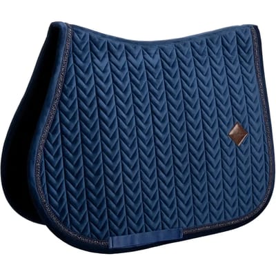 Kentucky Horsewear - Zadeldoek velvet mini Pearls jumping navy