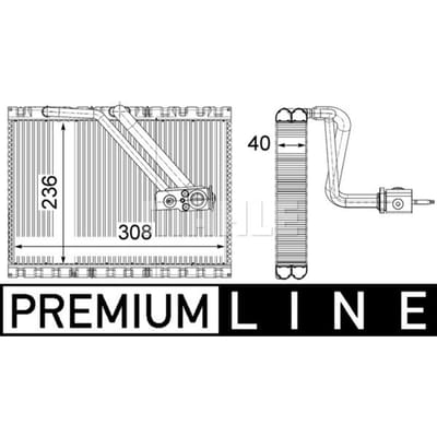 Verdamper, airconditioning MAHLE AE 128 000P