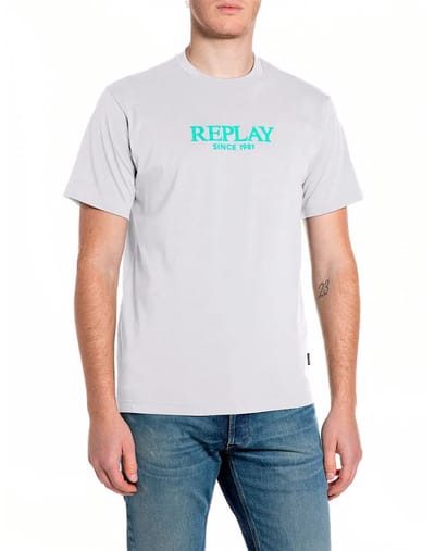 Replay M3341 .000.2660 T-shirt Met Korte Mouwen Wit L Man