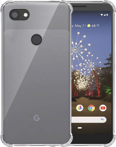 Telefoonhoesje Geschikt voor Google Pixel 3A Transparant - Shockproof TPU Siliconen Case met Stootrand Doorzichtig - Smartphonica geschikt voor Google Pixel 3A