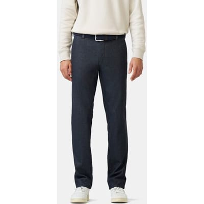 Meyer Broek Bonn Active Jersey Look Flat-Front Chino Donker Blauw / male
